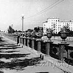 Трамвайный мост через Сунжу. Вид со стороны Лермонтовского сквера.